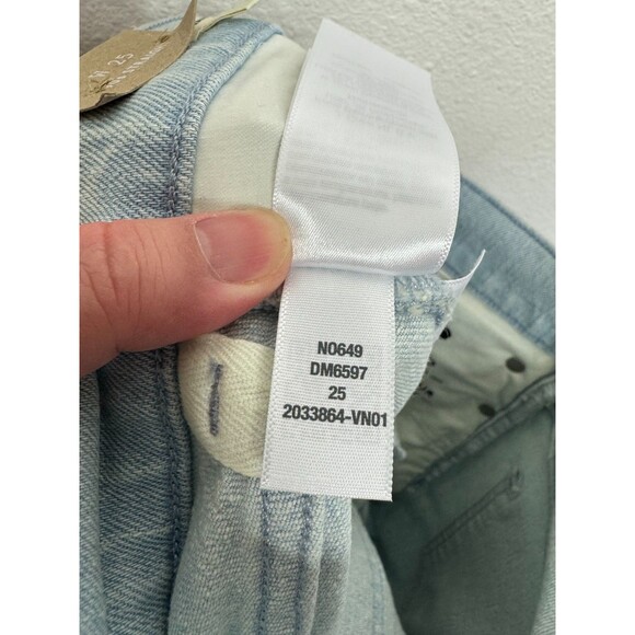 Madewell Womens Sz 25 90s Straight Jeans Ward Wash Comfort Stretch High Rise NWT - Picture 16 of 16